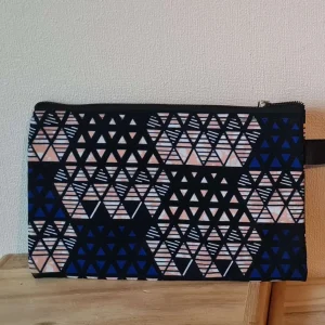 Trousse porte-chéquier Bleu Wax