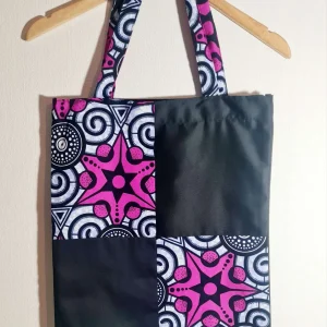 Tote Bag Wax étoile rose