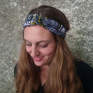Bandeau Wax violet Fleuri