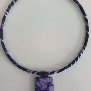collier Wax violet pour femme
