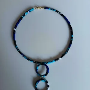 collier coloré femme en Wax