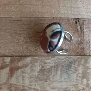 Bague Wax en acier inoxydable argenté
