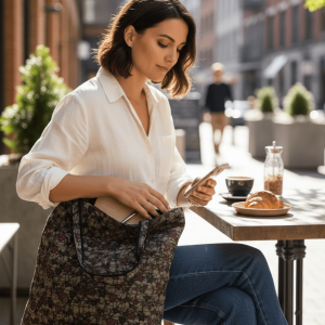 Sac pliable  Wax imprimé Cotonou