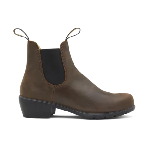 Women&rsquo;s Heel Boots Femme – Antique Brown – 1673