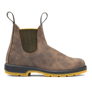 Classic Chelsea Boots Homme – Rustic Brown / Mustard – 1944