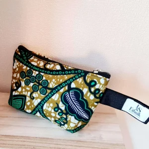 Porte-monnaie Wax vert