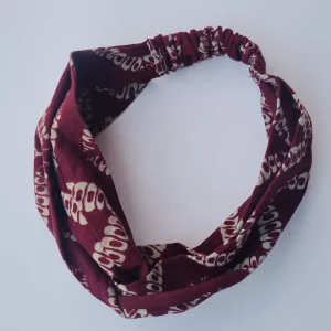 Bandeau intemporel bordeaux wax femme