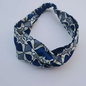 Bandeau wax bleu beige