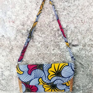 Sac pochette Wax jaune