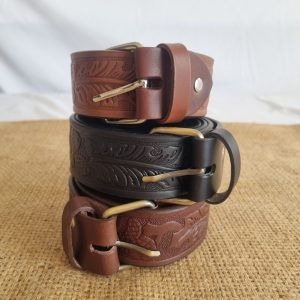 SANGLE CUIR GRAVEE