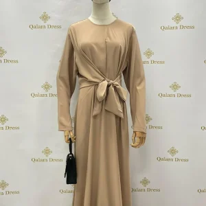 New Abaya évasée à Nouer Sdm (2253) - Tendance Hijab