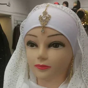 BONNET A NOUER LYCRA BLANC MARIÉE