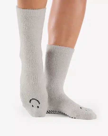 Chaussettes Hautes Yoga-Pilates Smiley – Image 3