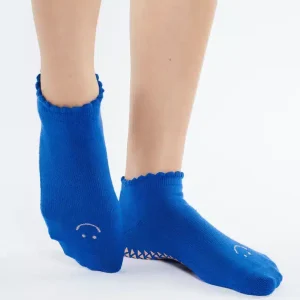 Chaussettes Pilates-Gyrotonic Smiley Blue