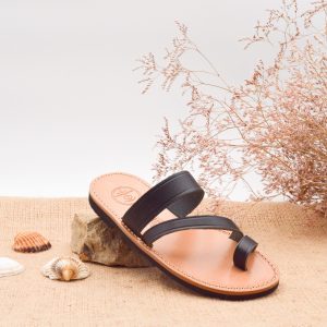 Sandale camarguaise LOULOU noir