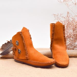 mocassin indien EL LOBO référence UTAH cognac
