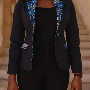 Blazer femme en Wax