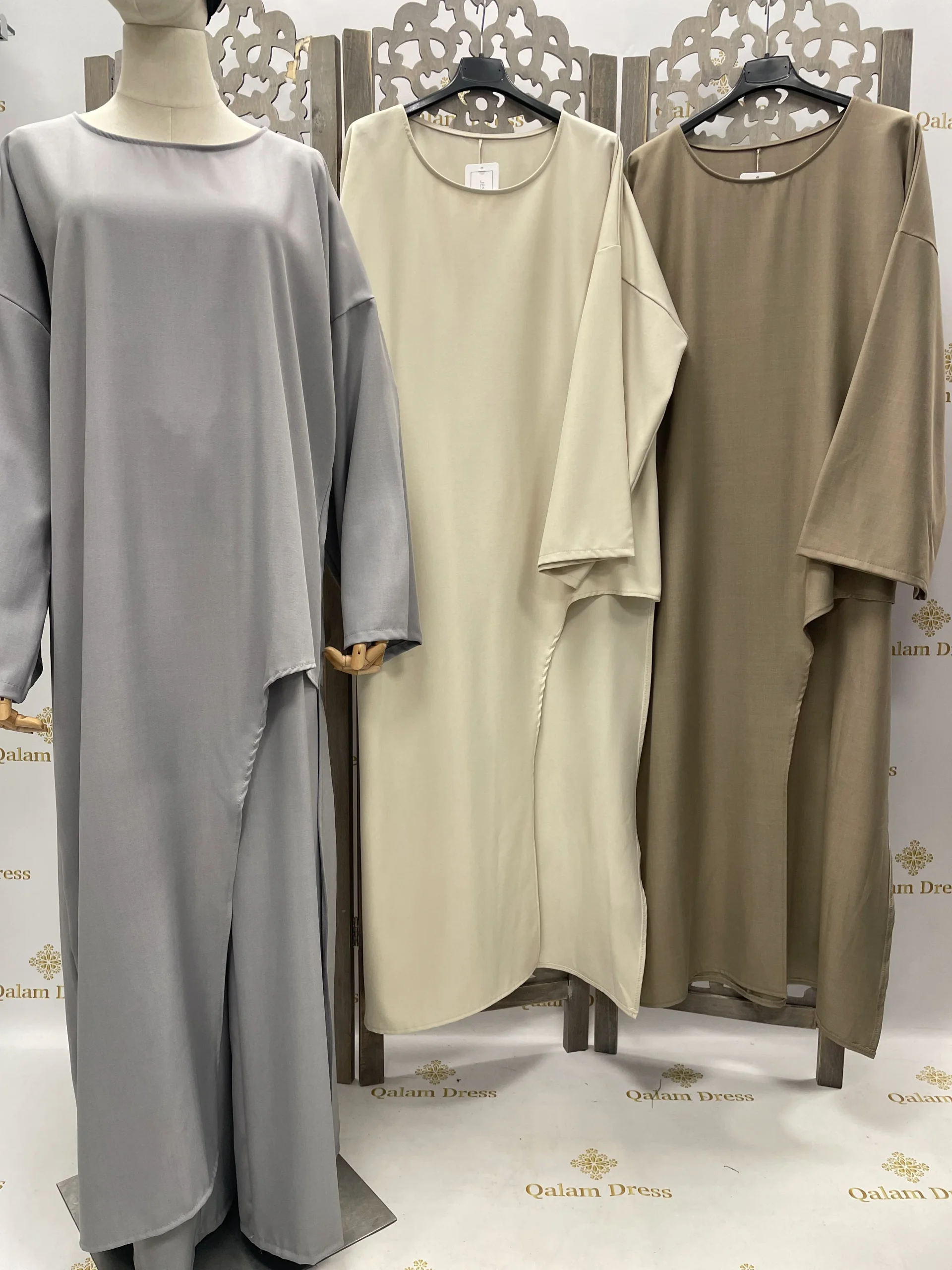 Ensemble Tunique longue asymétrique Casual - tendance Hijab – Image 6