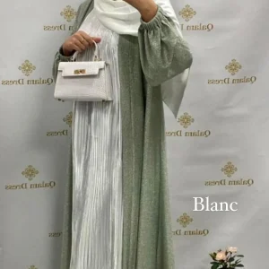 Sous robe sans manches plissé satiné - Tendance Hijab