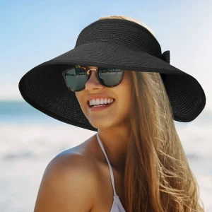 Chapeau de Paille Femme Style Visière | La Parisienne
