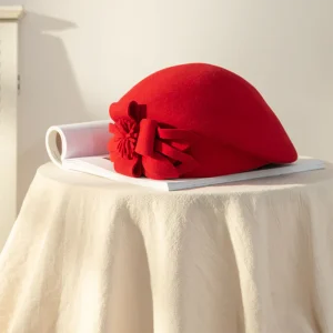Béret Femme Motif Fleur 100% Laine | La Parisienne