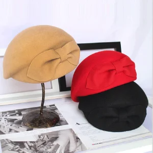 Béret Femme Décoration Nœud | La Parisienne