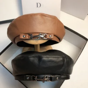 Béret en Cuir Femme | La Parisienne