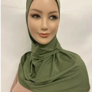 Cagoule sous-hijab longue avec bouton à pression