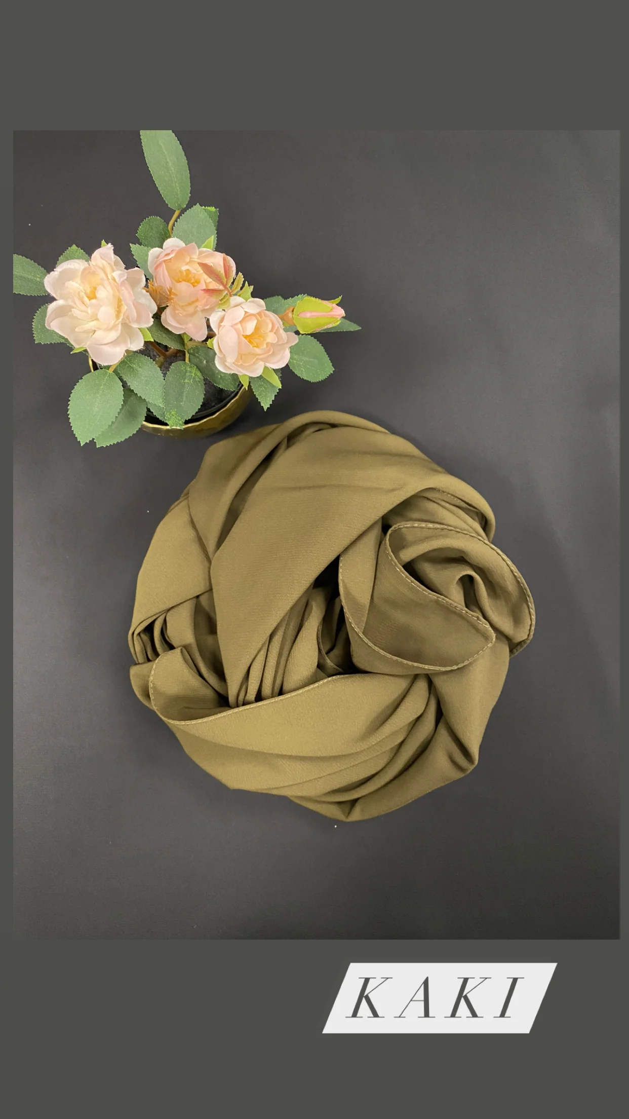 Maxi hijab Soie de Médine opaque silk of Médina – Image 5