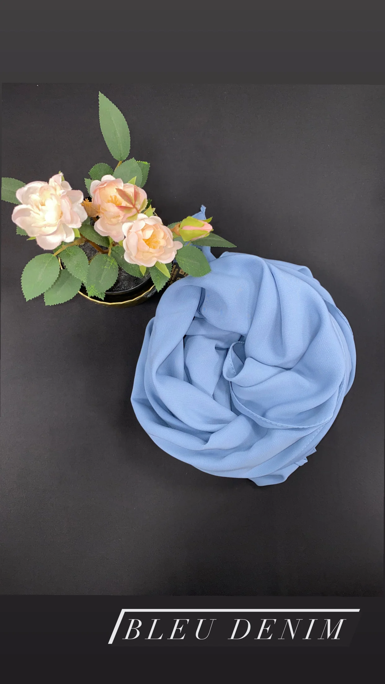 Maxi hijab Soie de Médine opaque silk of Médina – Image 6