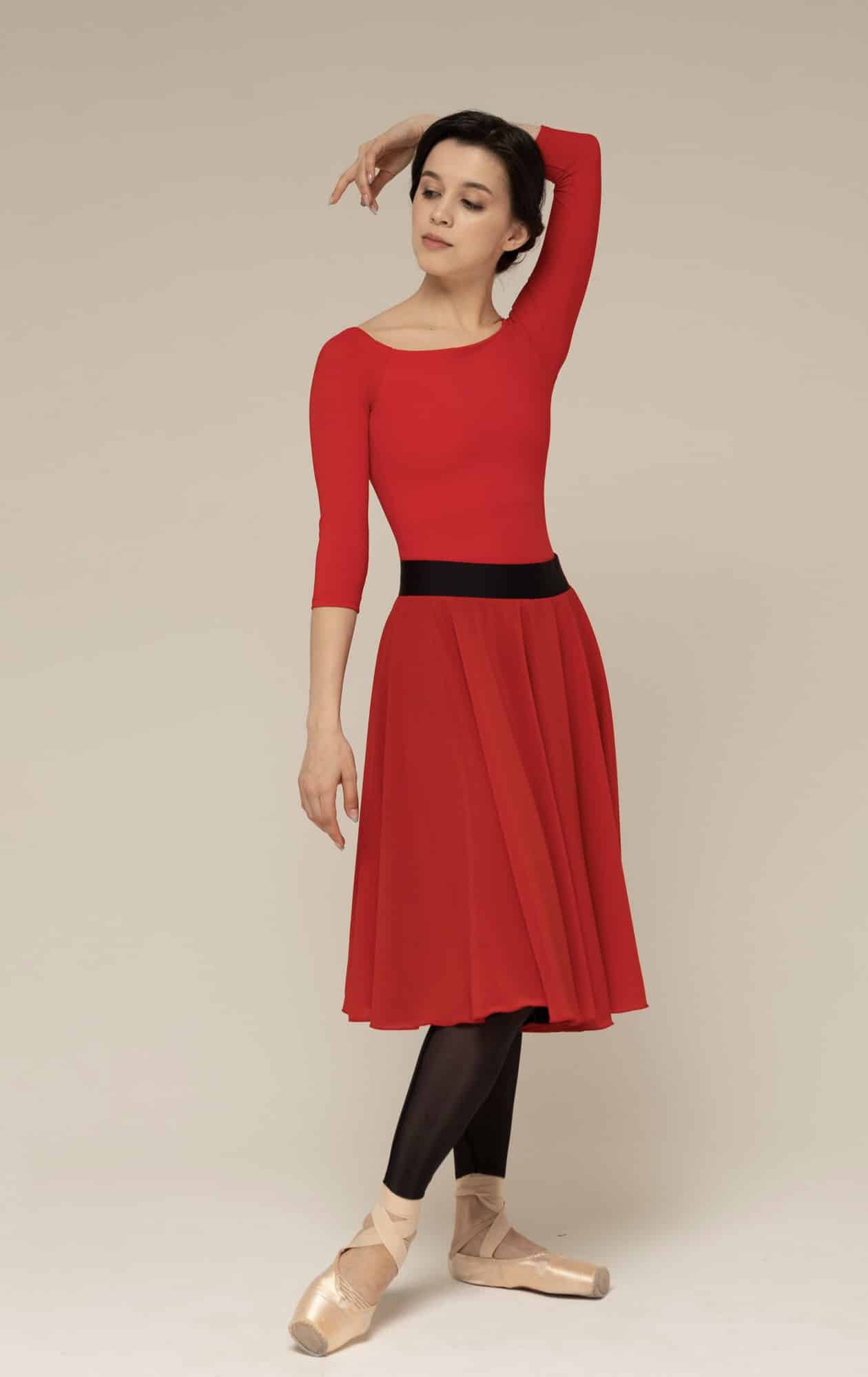 Jupe Réversible Zidans Rouge & Noir – Image 2