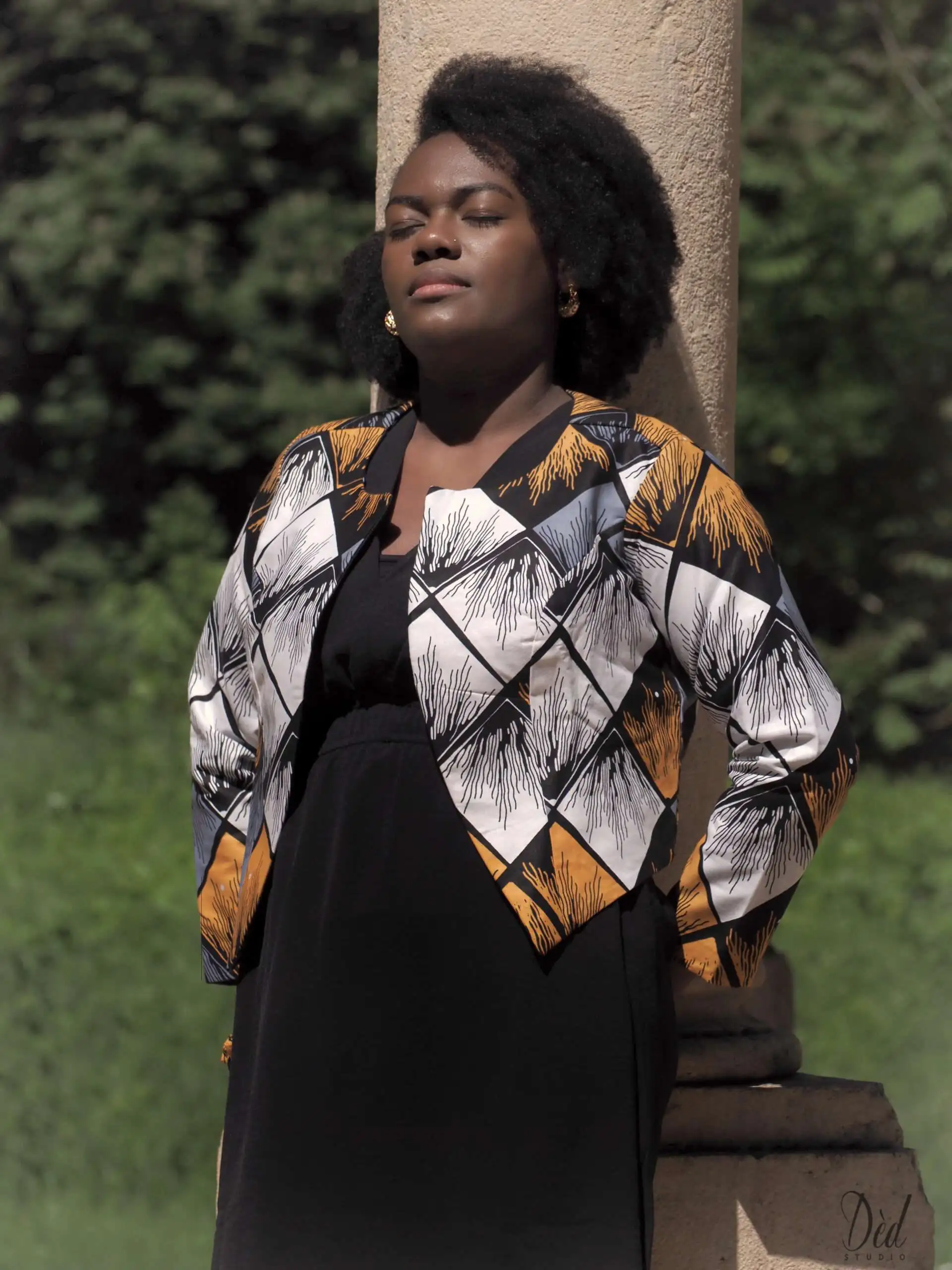Boléro imprimé Wax femme – Image 6
