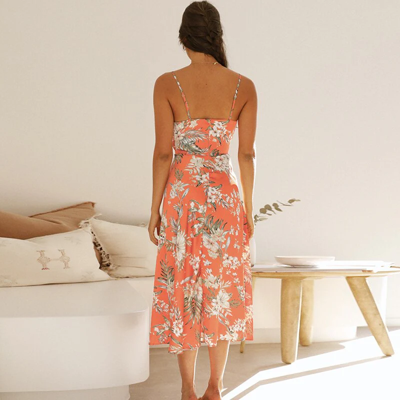 Robe Fleurs Femme Eté – Image 3