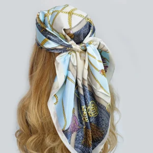Foulard Carré Sophistiqué Femme Décoration Chaine | La Parisienne