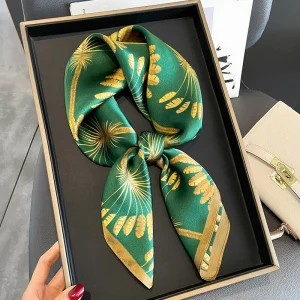 Carré 100% Soie Décoration Palmier Femme | La Parisienne