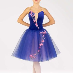 Tutu Degas Bleu Royal Fleuri Harmony