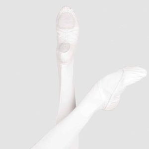 Demi-Pointes Cuir Wear Moi Pluton Blanches
