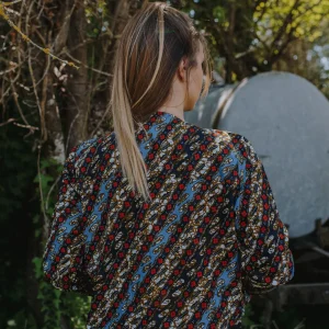 Bomber floral multicolore en Wax-J&S