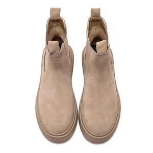 boots beige femme