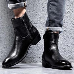 bottes cuir homme