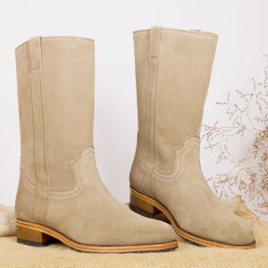 BOTTE GARDIANNE LA CAMARGUAISE « MANADIÈRE » Taupe