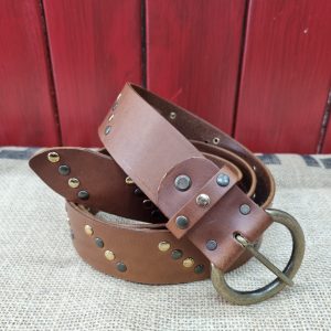 CEINTURE CUIR BRUN 854
