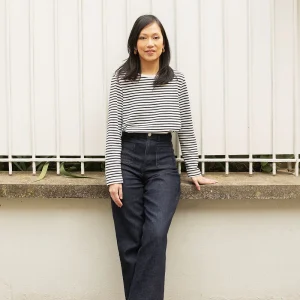 Jean wide Joan - bleu brut