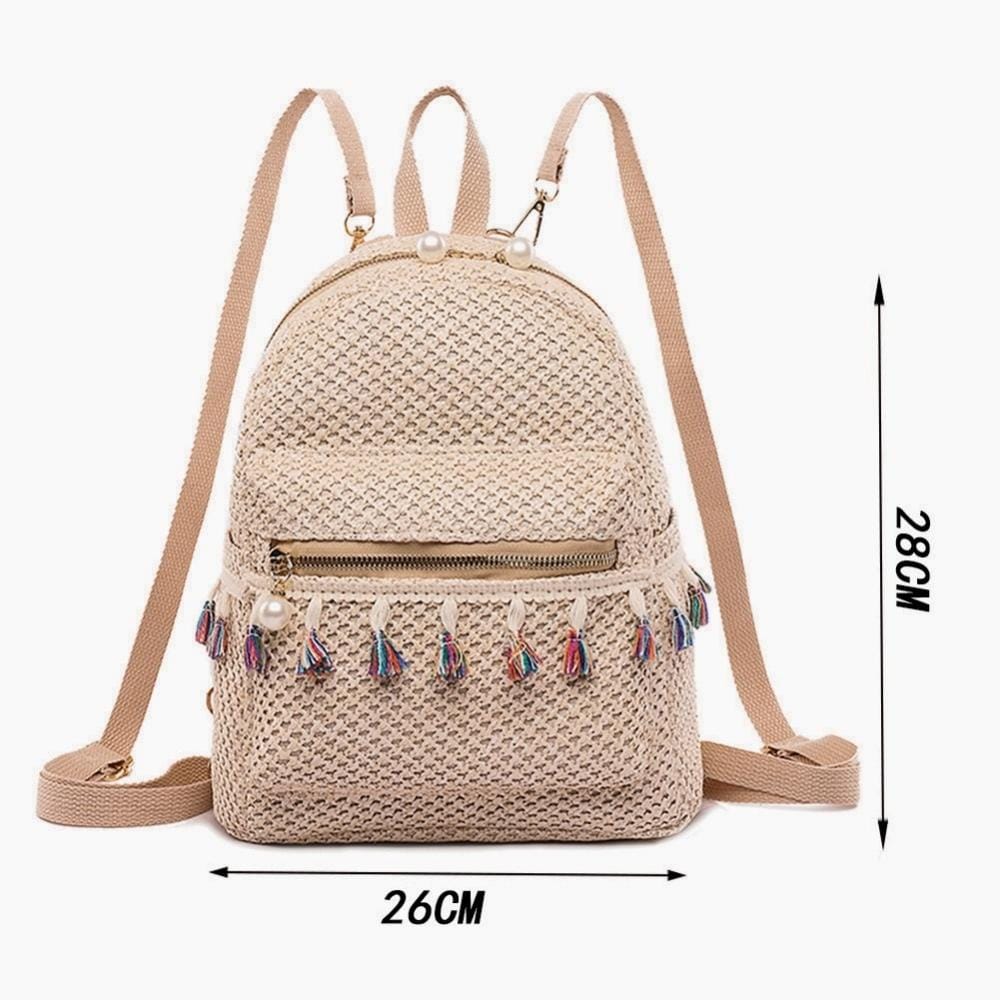 Mini Sac À Dos En Paille – Image 3