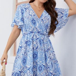 Robe Champêtre Bleue