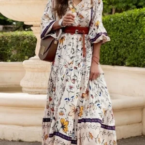 Robe Longue Bohème Italienne