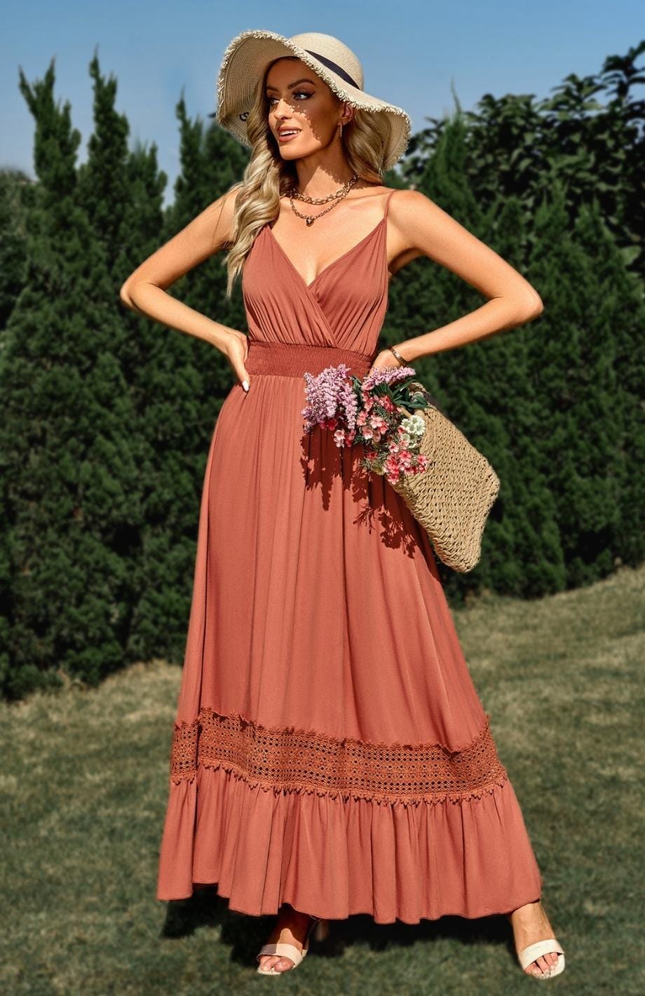 Robe Longue Champêtre Pour Mariage – Image 4