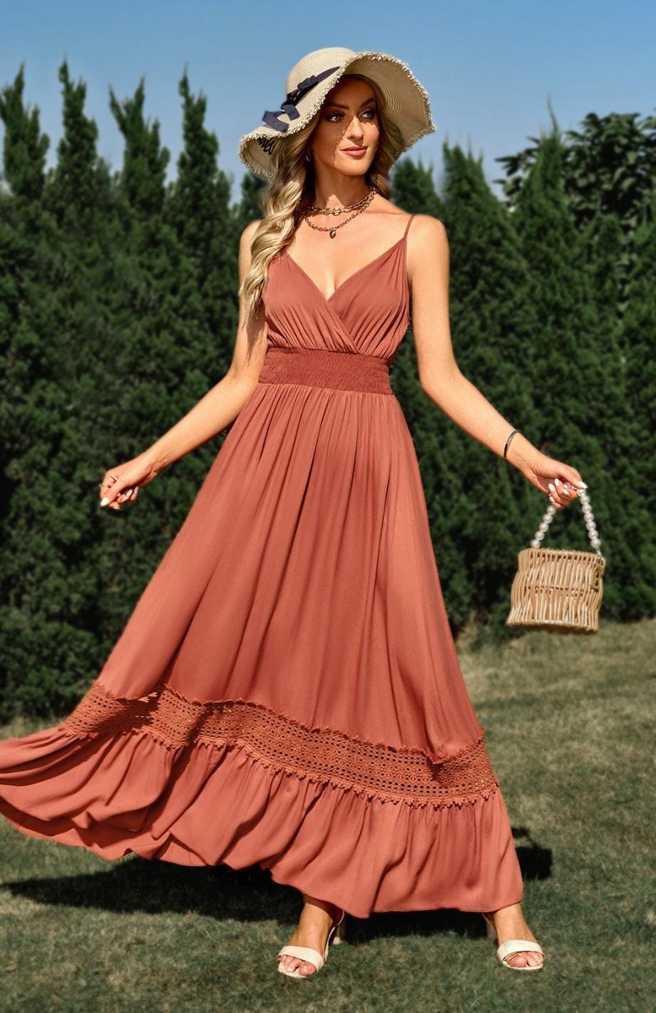 Robe Longue Champêtre Pour Mariage